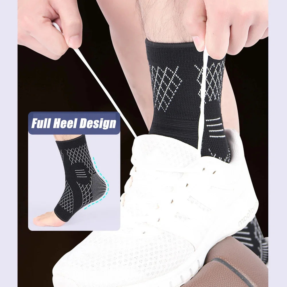 foot & ankle brace socks for sprained ankle