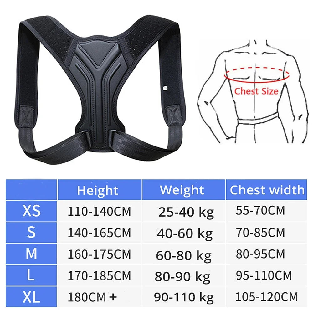 adjustable back shoulder posture corrector belt