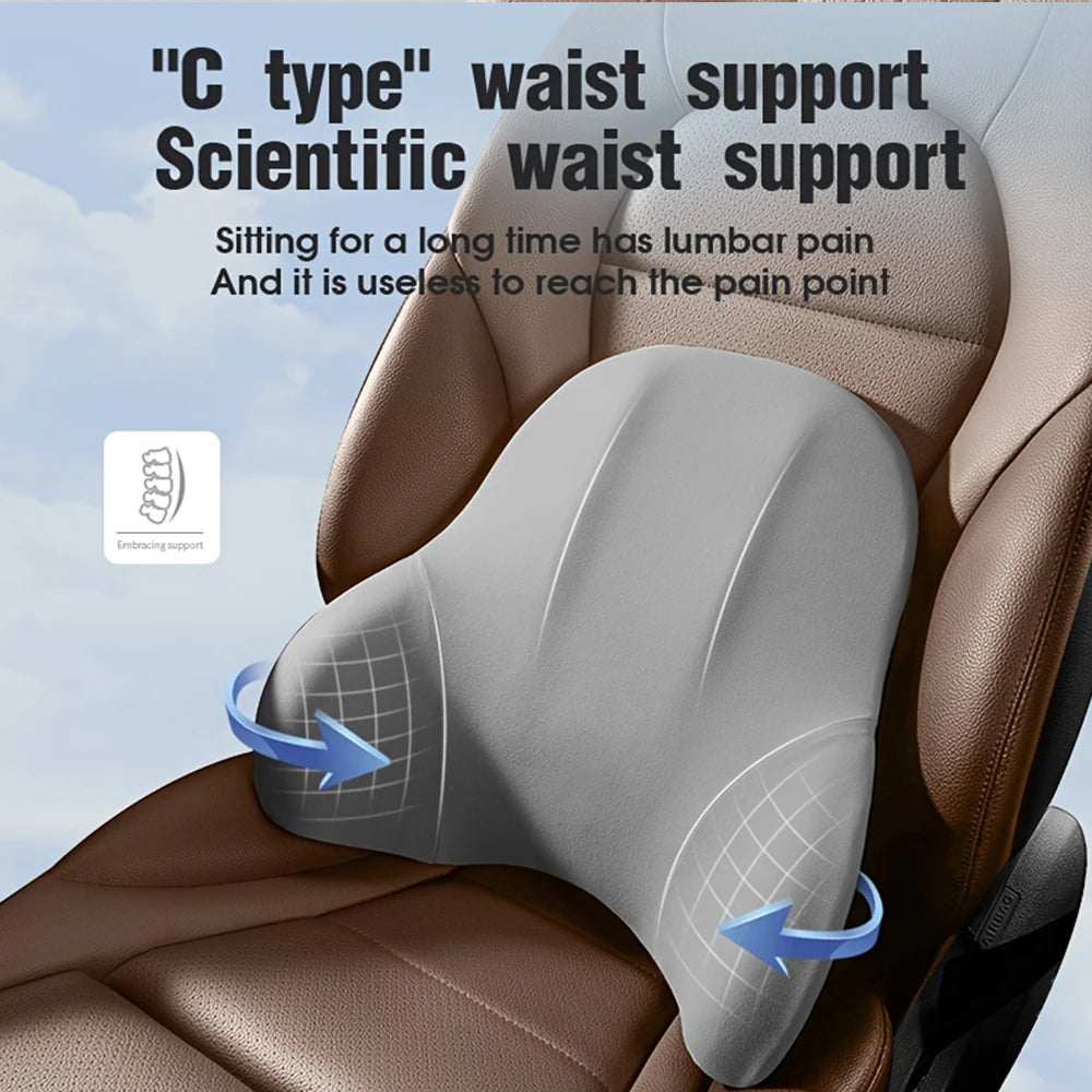 lumbar back support car headrest cushion