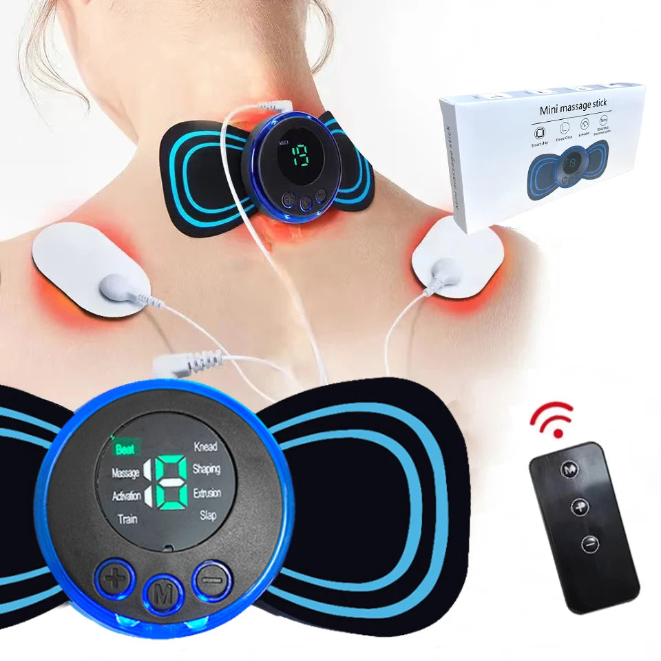 portable neck massager with remote control