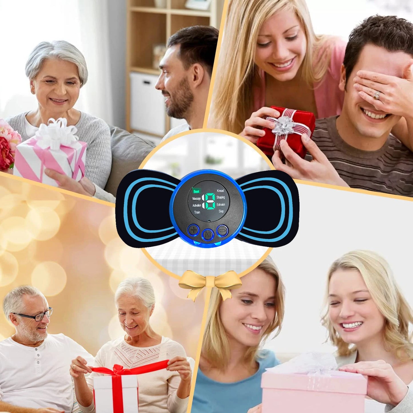 portable neck massager with remote control